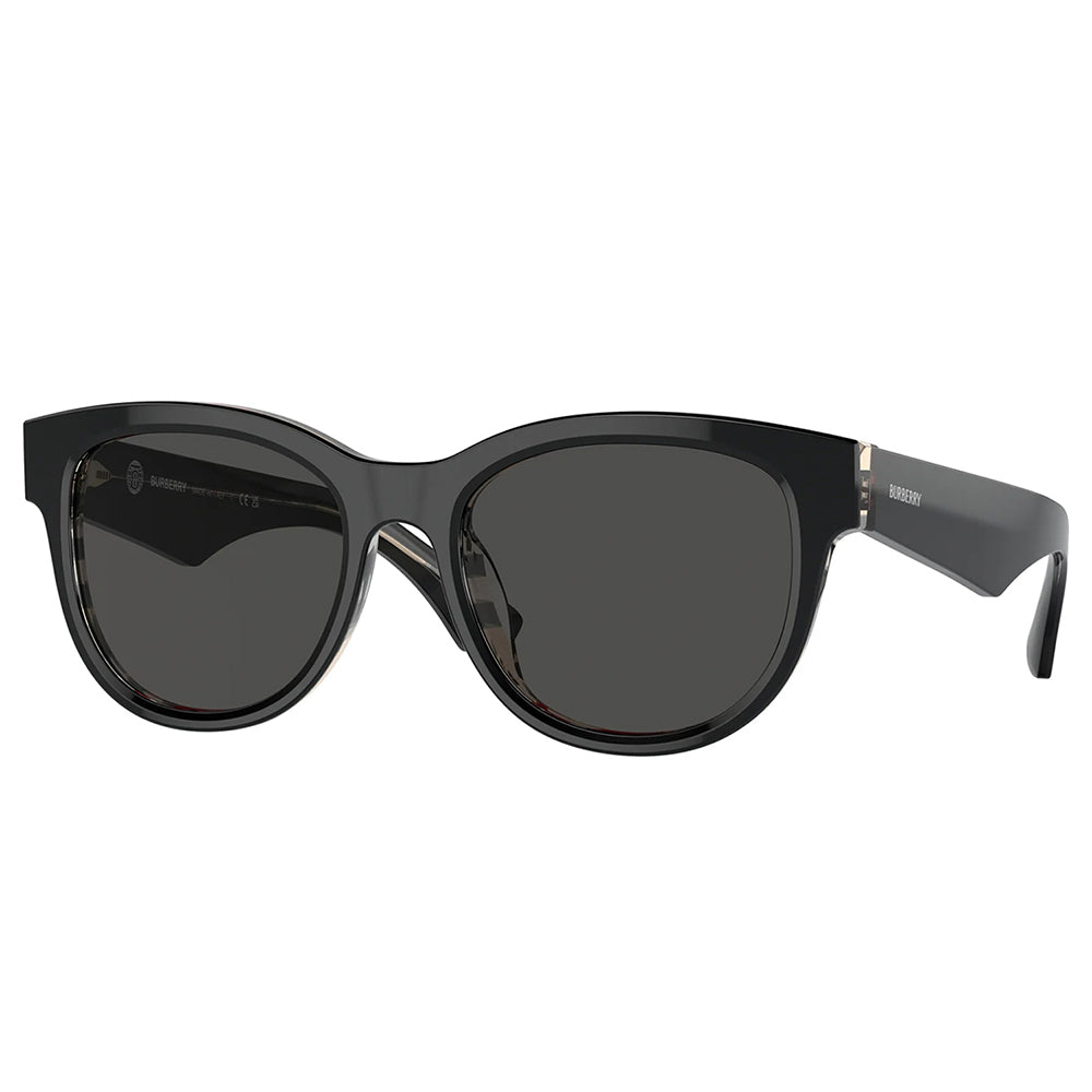 

Burberry BE 4432U 412187 54 мм женские солнцезащитные очки Phantos, цвет black on vintage check