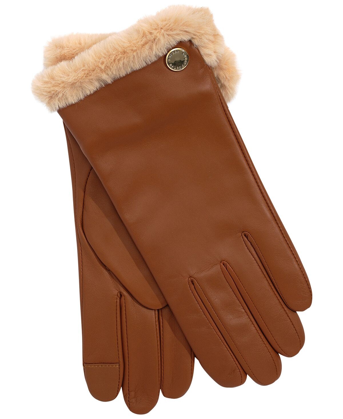 

Женские кожаные перчатки с плюшевой подкладкой Lauren Ralph Lauren