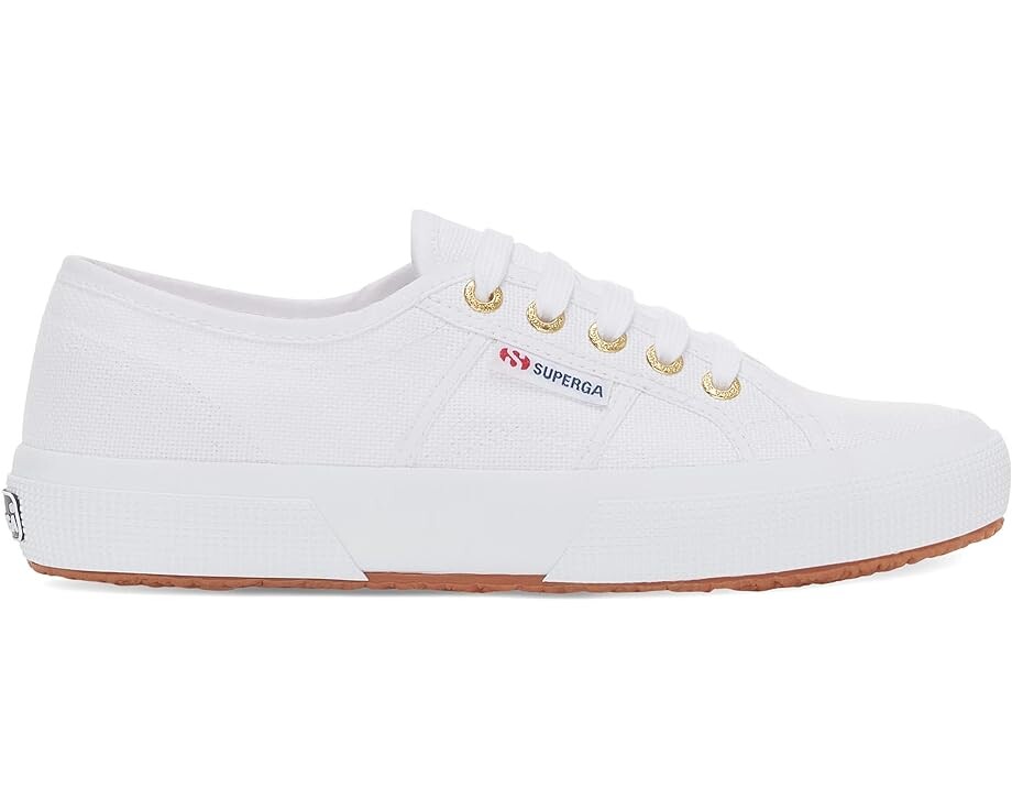Кроссовки Superga 2750 COTU Classic Sneaker, цвет White/Gold — фото 4