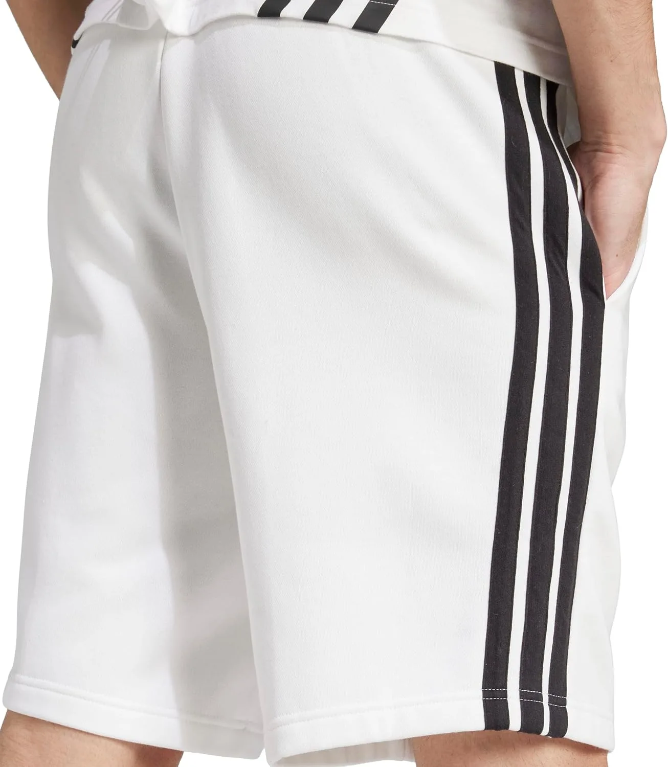 adidas Essentials 3-Stripes Fleece шорты 9 дюймов — фото 4