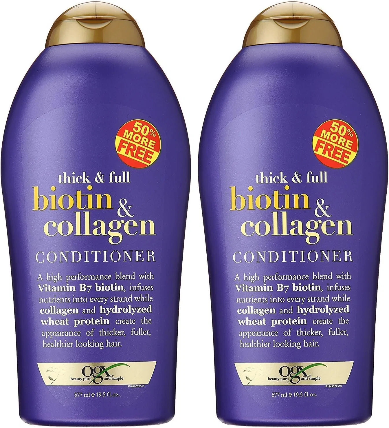 Набор шампуня и кондиционера OGX Thick & Full Biotin & Collagen, 577 мл Ogx