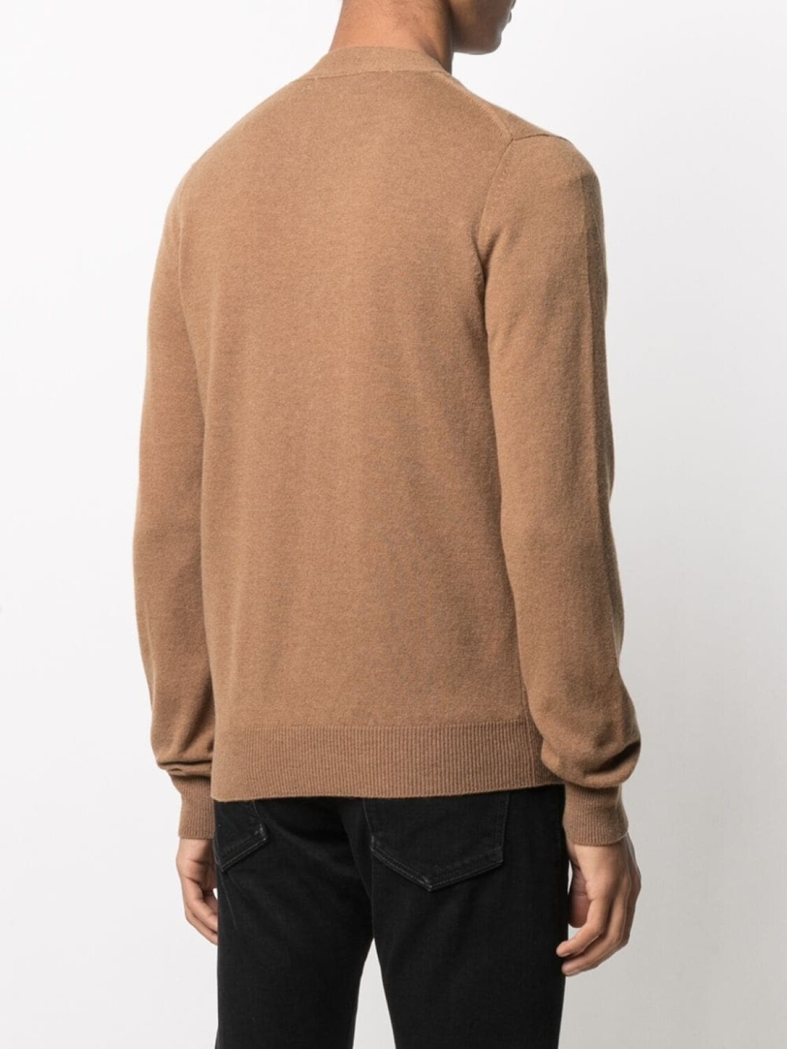Comme Des Garçons Play кардиган с нашивкой-логотипом, коричневый — фото 4