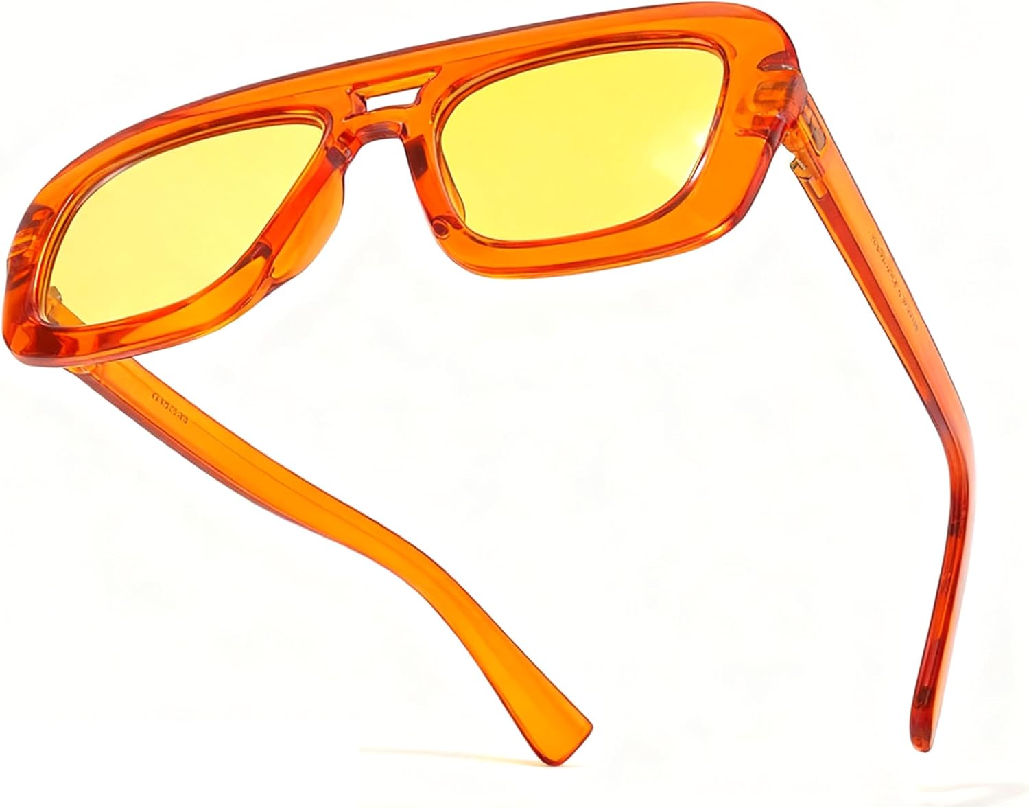 

Ретро квадратные солнцезащитные очки для женщин, модный дизайн, градиентные линзы, защита от УФ-излучения UV400, мужские солнцезащитные очки в стиле панк mincl, Orange