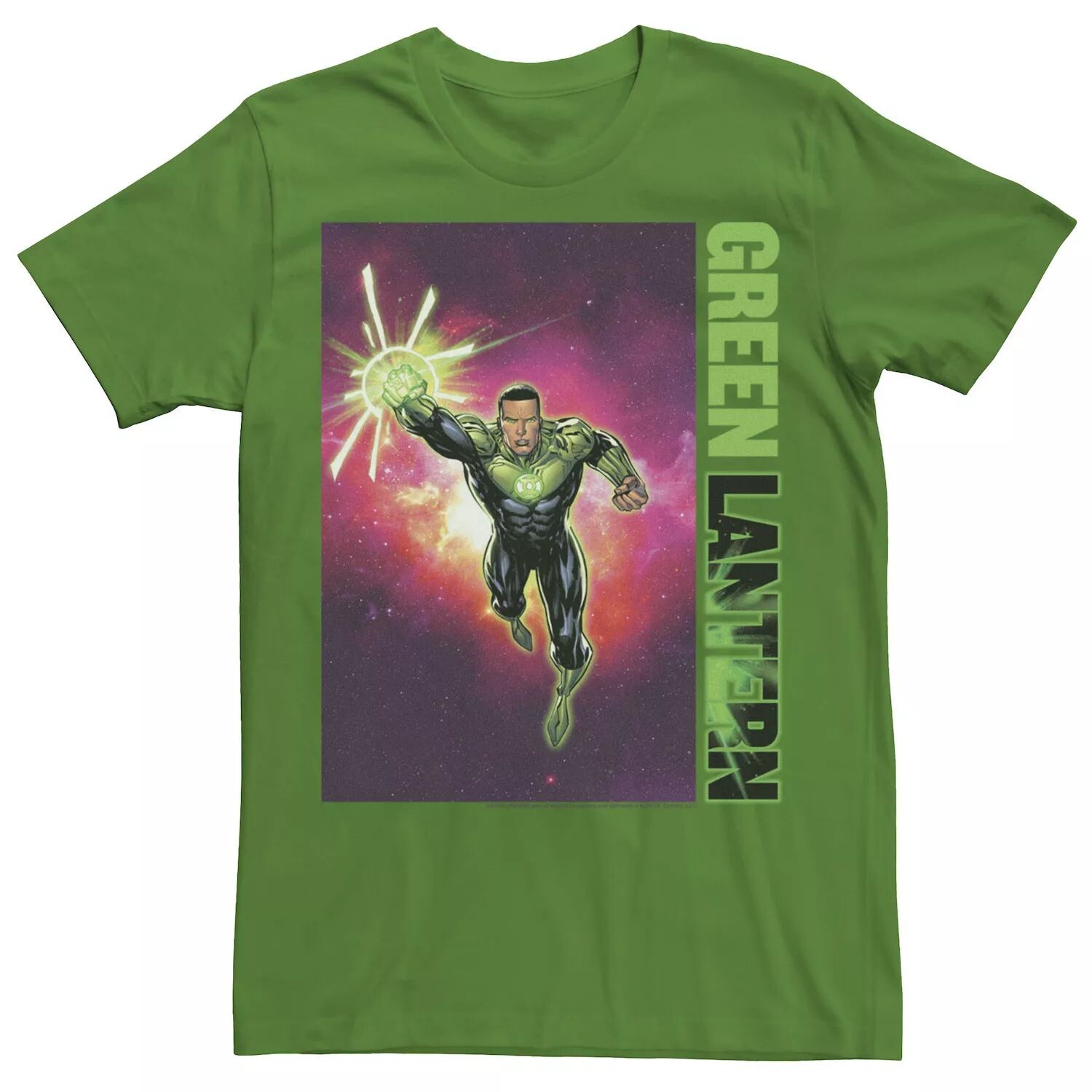 

Мужская футболка с плакатом DC Comics Green Lantern John Stewart Licensed Character