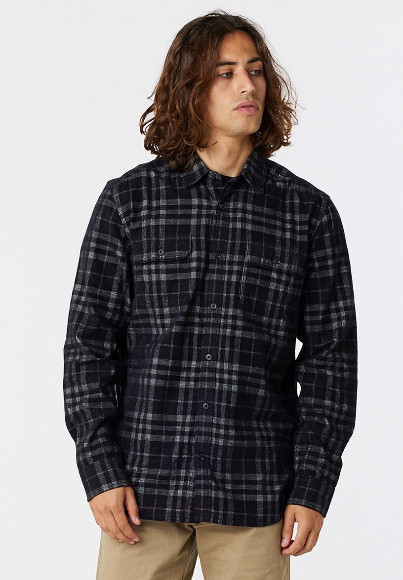 

Рубашка Swc Cord Plaid Rip Curl, цвет washed black