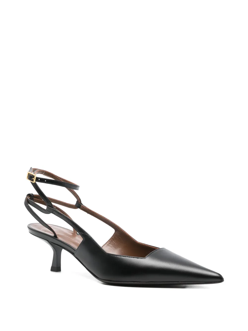 Кожаные туфли-лодочки на каблуке 60 мм Giuseppe Zanotti, черный — фото 2