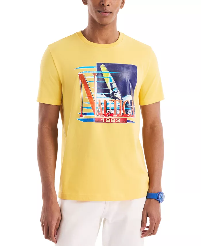 

Мужская футболка с логотипом для виндсерфинга Nautica, желтый