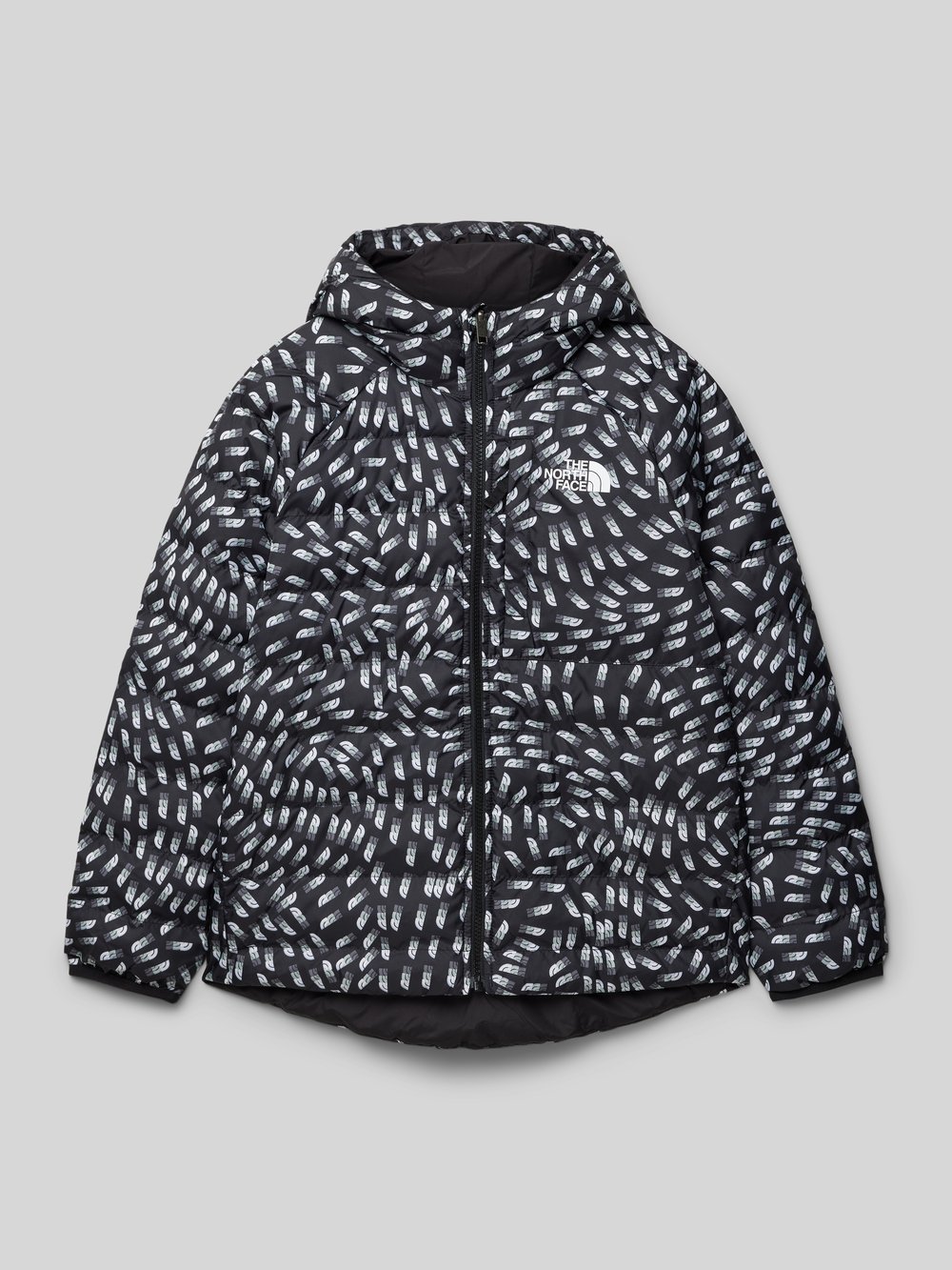 

Стеганая куртка с капюшоном The North Face, черный