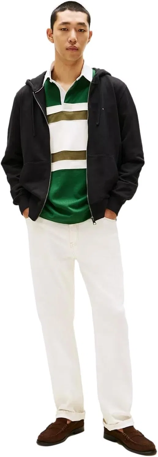 Худи мужское, флис, Tommy Hilfiger, Tommy Black — фото 4
