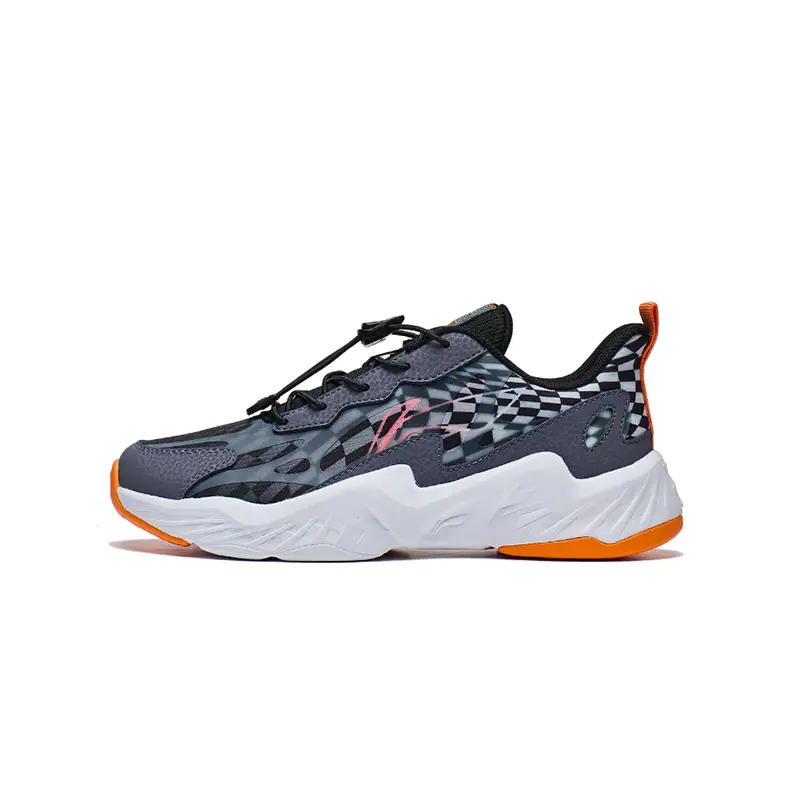 

Кроссовки LINING YOUNG Kids Lifestyle Shoes GS Low-top Gloomy Gray/black, темно-серый