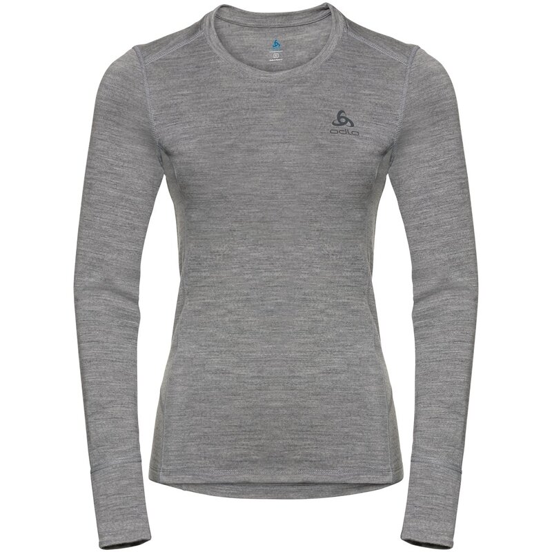 

Рубашка с длинным рукавом и круглым вырезом, бл/с, мериносовая шерсть 200 Odlo, серый