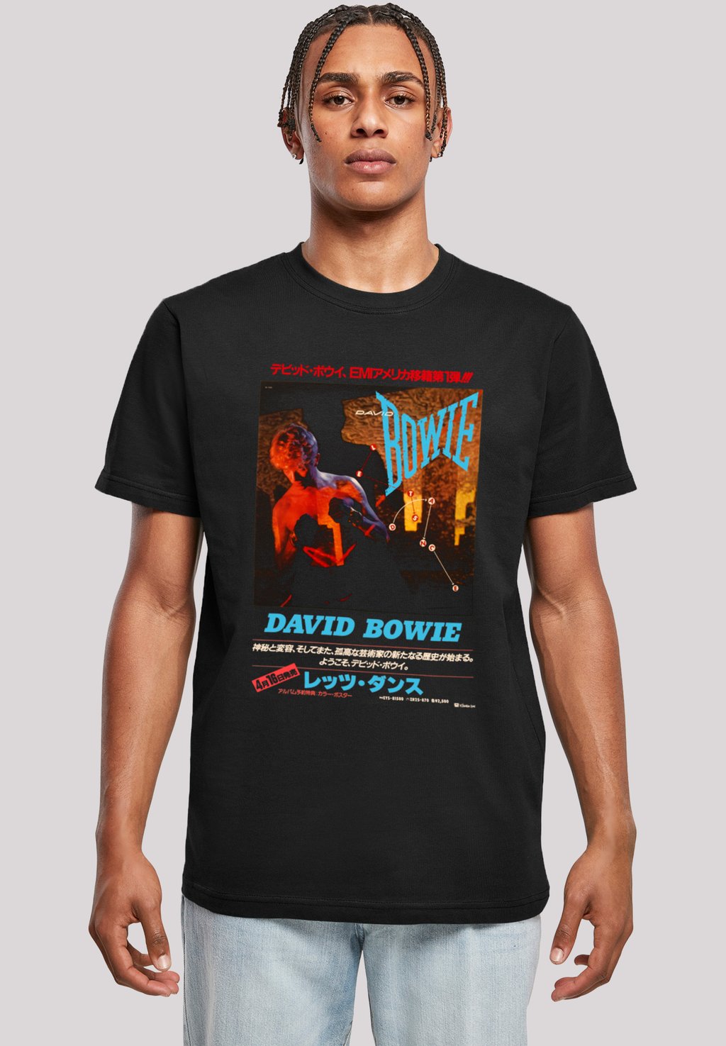 

Футболка с принтом DAVID BOWIE ASIAN POSTER F4NT4STIC, черный
