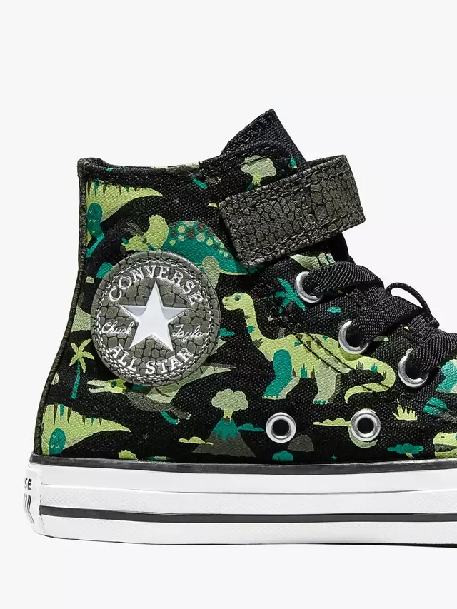 Детские кеды Chuck Taylor All Star Canvas Dino, черно-зеленые Converse — фото 3