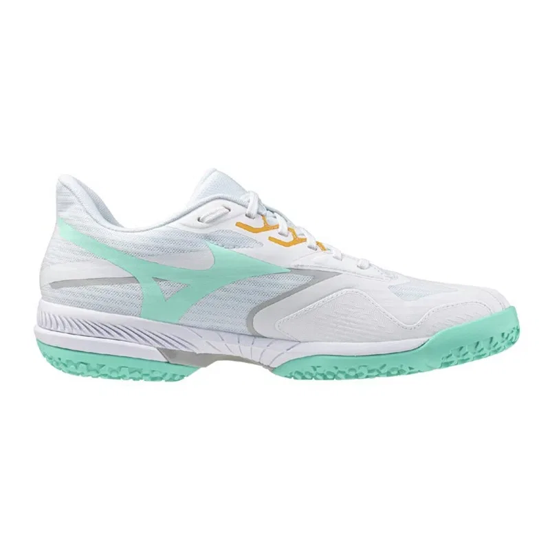 Унисекс теннисные кроссовки «Wave Exceed 6 OC» от Mizuno, 05 Gray X Coral — фото 4