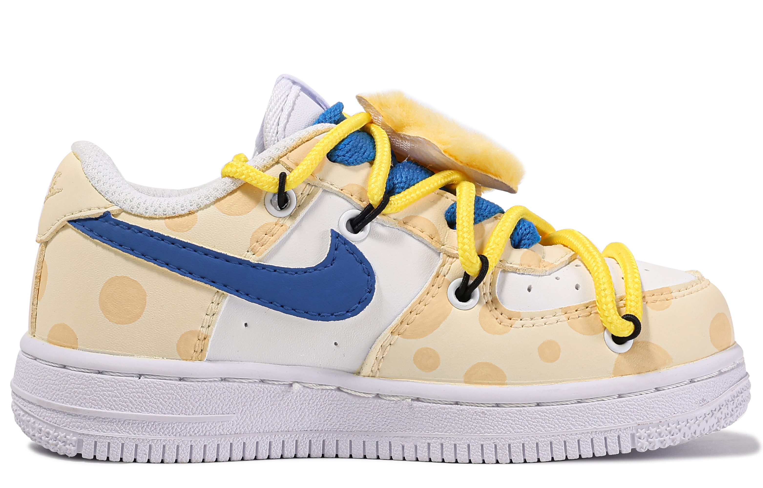 

Скейтбордические кеды Air Force 1 Preschool Low-top Yellow/Blue Nike