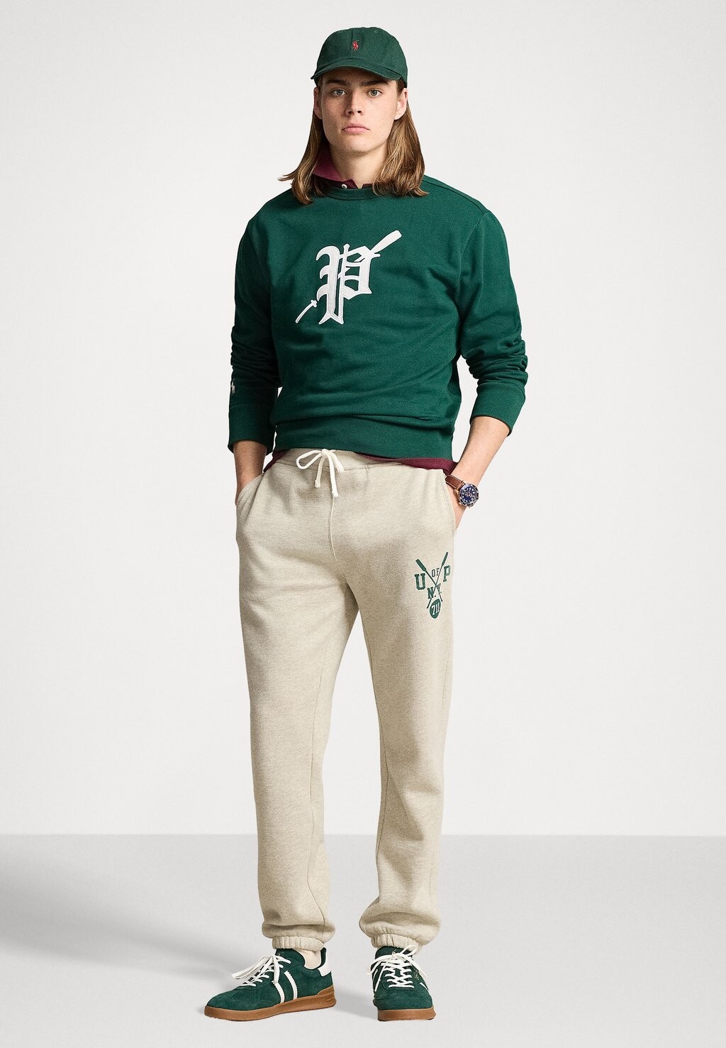 

Толстовка FLEECE GRAPHIC SWEATSHIRT Ralph Lauren, темно-зеленый
