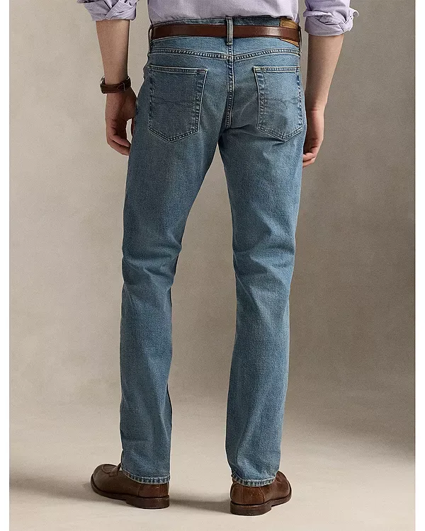 Узкие прямые джинсы Varick синего цвета Polo Ralph Lauren, Blue — фото 3