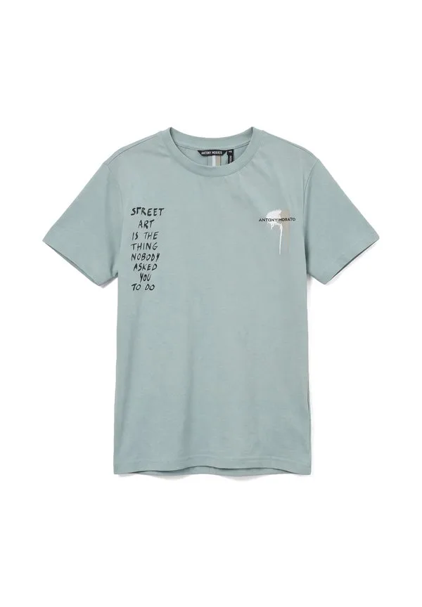 Футболка с принтом Antony Morato, Light Blue — фото 3
