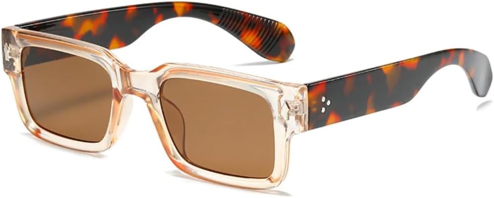 

Классические дизайнерские солнцезащитные очки класса люкс для женщин и мужчин, модные винтажные солнцезащитные очки с заклепками, трендовые солнцезащитные очки для женщин с защитой от УФ-излучения UV400 SZVVBKK, Tea Tea