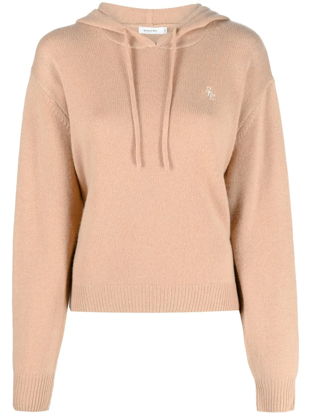 

Трикотажное худи с кулиской Sporty & Rich, коричневый