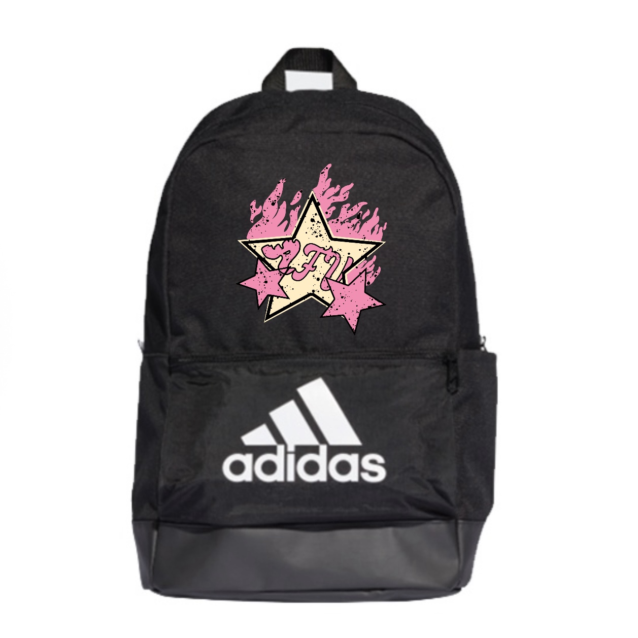 

Adidas Полиэстеровый рюкзак обычный унисекс черный, Flame Stars