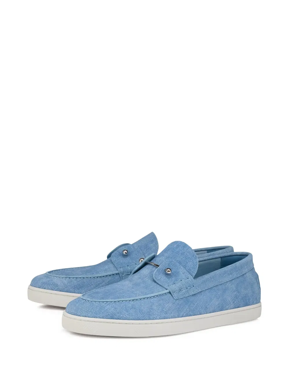 Лоферы Chambeliboat с барной отделкой Christian Louboutin, синий