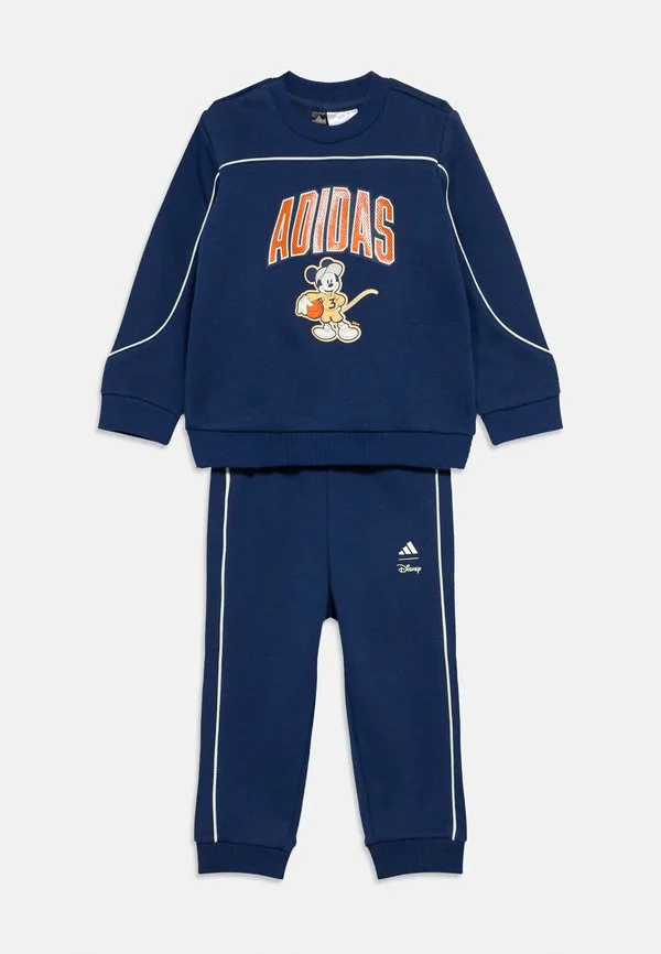 Детский спортивный костюм унисекс с микки маусом от disney Adidas Performance, Dark Blue/Off White — фото 3