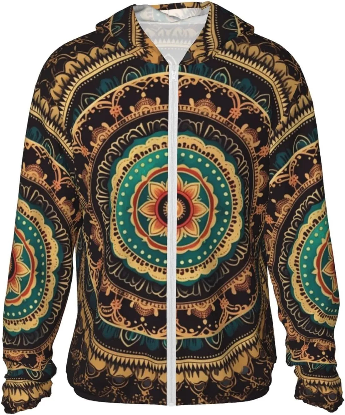 

Мужская толстовка с защитой от солнца UPF 50+ Mandala, с длинным рукавом FHEDVBN