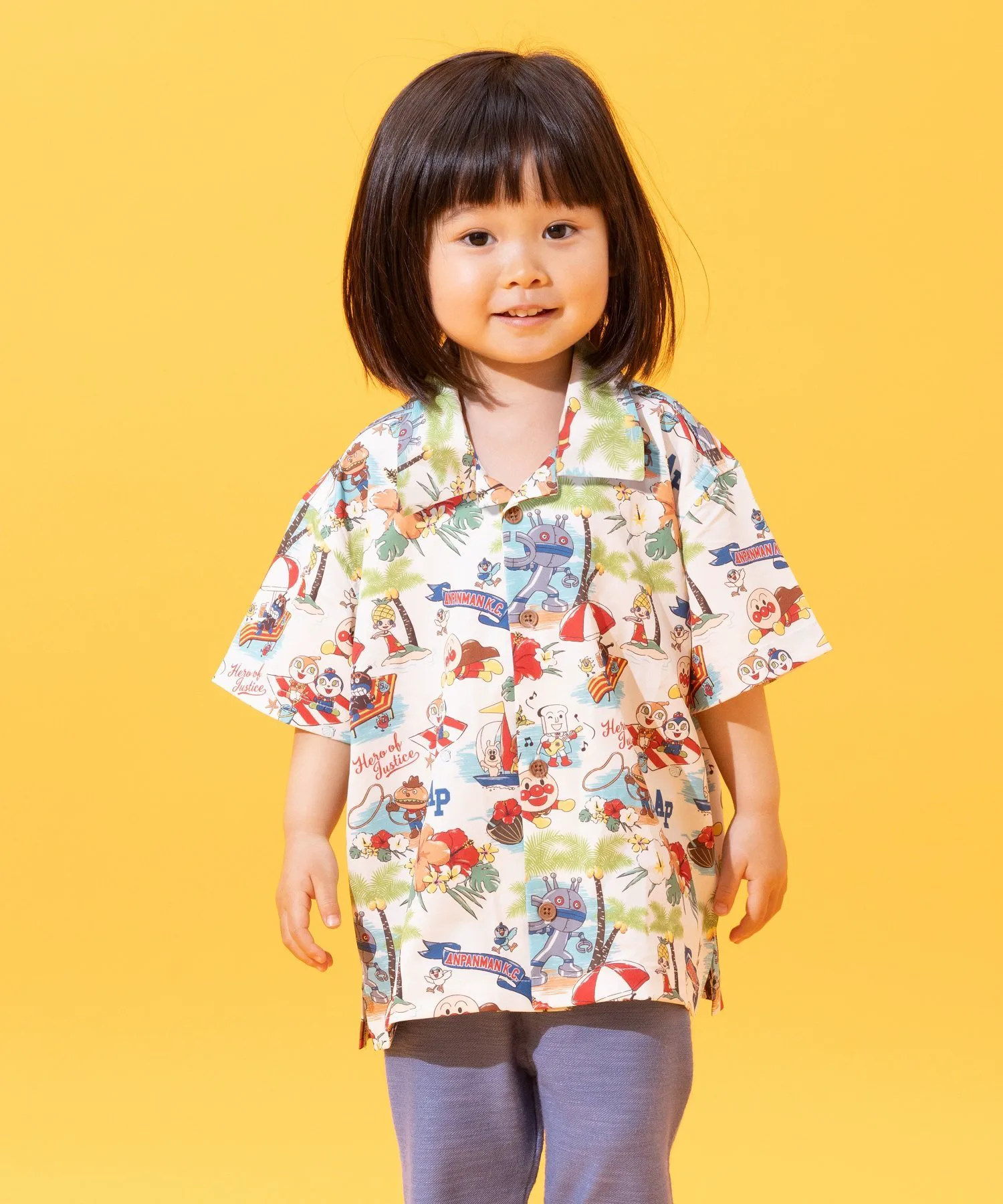 APKC/(K) Алоха-рубашка Anpanman Kids Collection, ivory