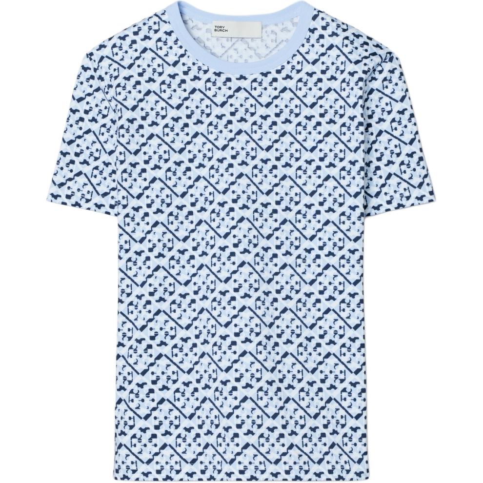

Обычная футболка унисекс Tory Burch, светлый синий