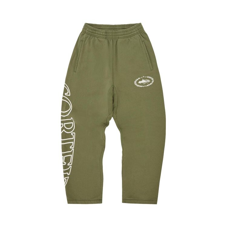 

Брюки Corteiz CRTZ Superior Royale Open Hem Pant Olive, зеленый