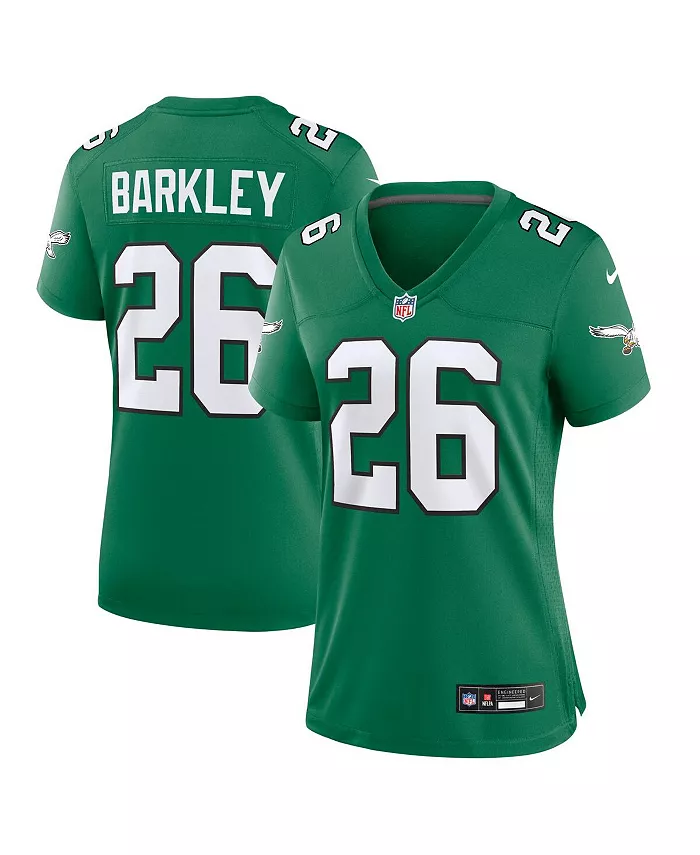 

Женская запасная игровая майка Saquon Barkley Kelly Green Philadelphia Eagles Nike