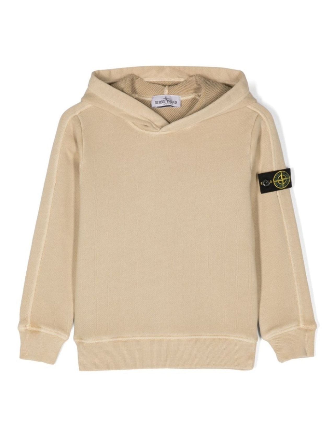 

Stone Island Junior худи с логотипом Compass, нейтральный цвет