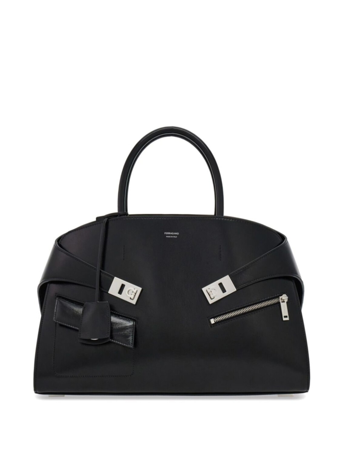

Ferragamo средняя сумочка Hug, черный