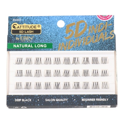 

Cattitude 5d Indi Individuals Lash Natural Long 003 - Натуральные длинные накладные ресницы Ebin New York