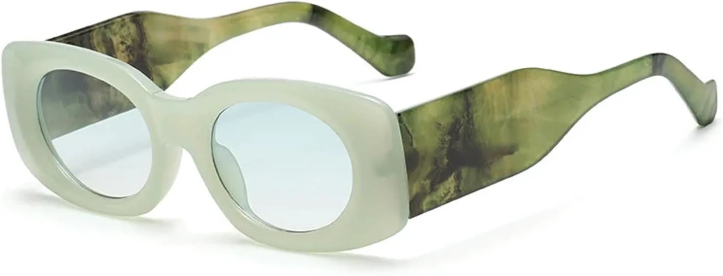 

Популярные модные овальные женские солнцезащитные очки-гелевые линзы ретро с градиентом UV400, мужские — с широкими дужками HHZZYVY, Green Green Gradient