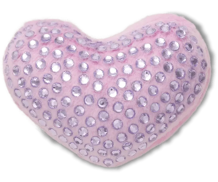 

Джиббитсы Plush Purple Gem Heart Crocs