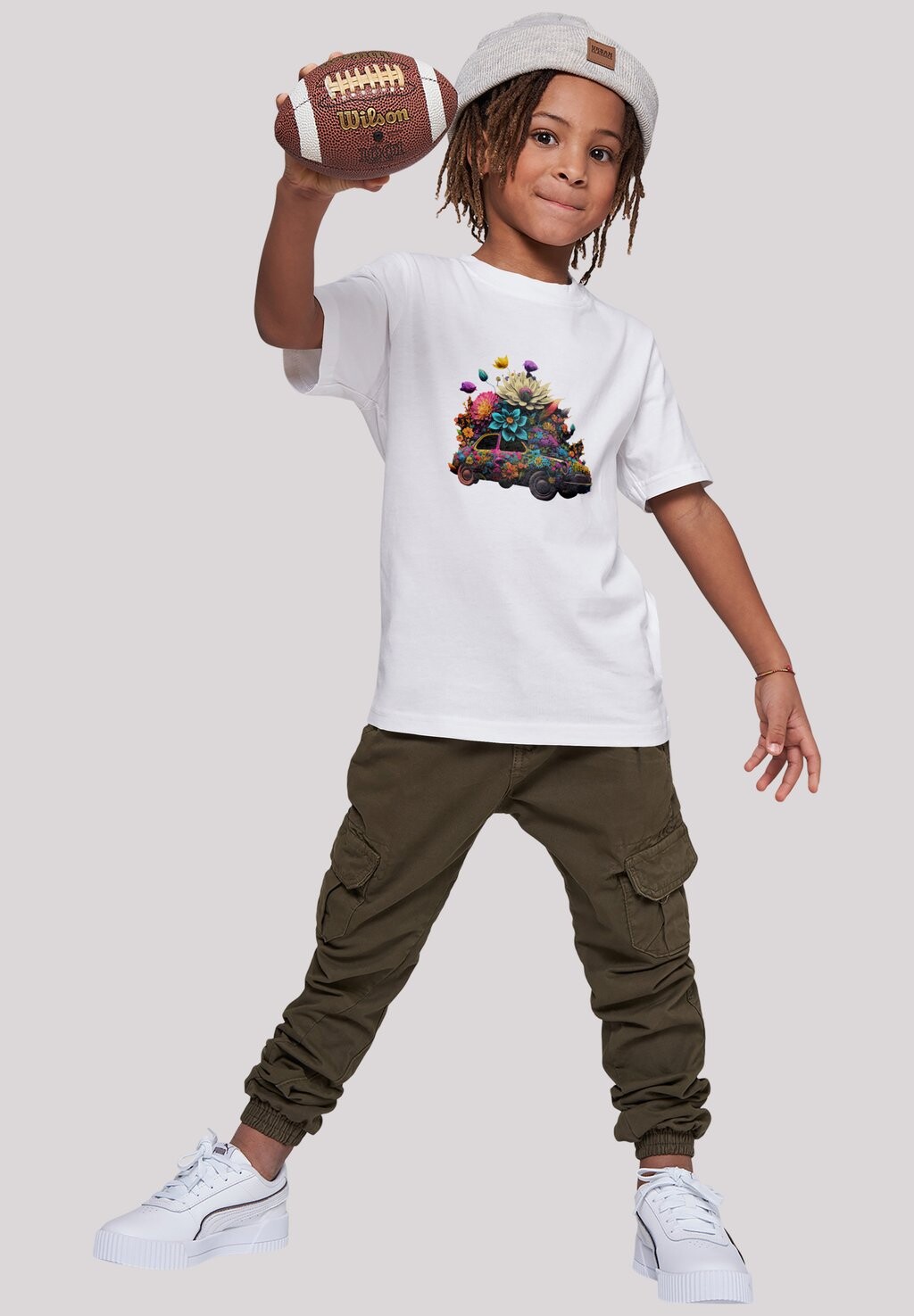 

Футболка с принтом BLUMEN AUTO UNISEX TEE F4NT4STIC, цвет weiß