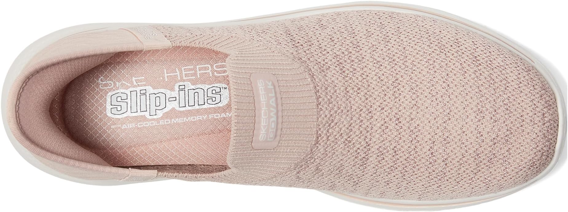 Кроссовки SKECHERS Performance Go Walk 7 Springtime Hands Free Slip-Ins, цвет Light Pink — фото 2