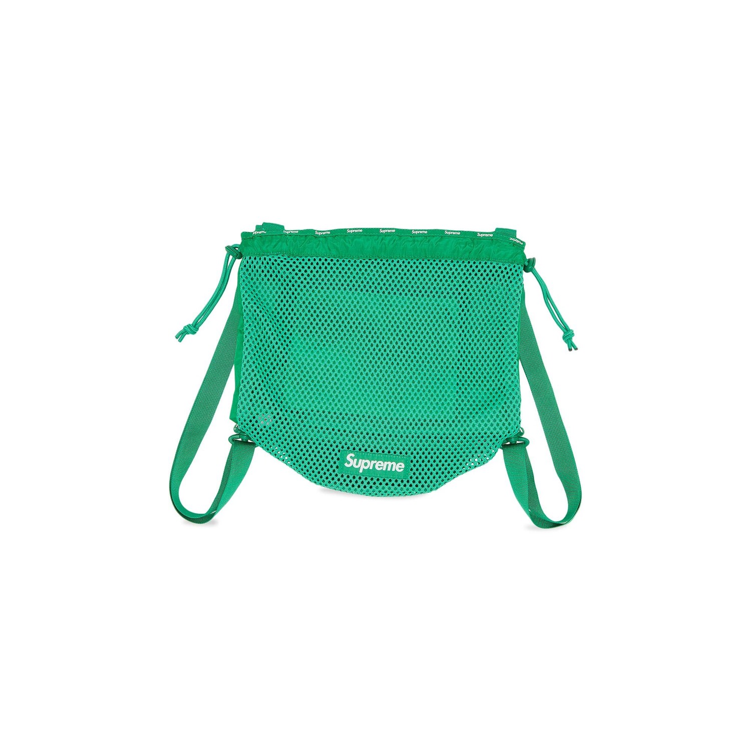 

Маленький сетчатый рюкзак Supreme, зеленый