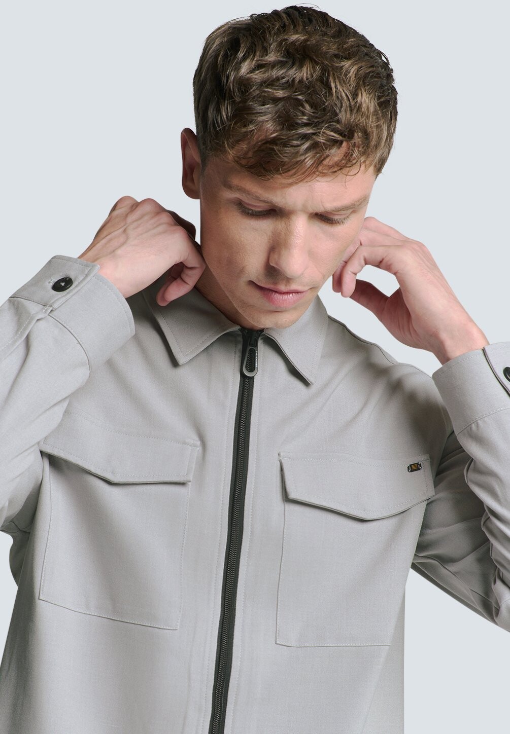 

Летняя куртка FULL ZIP STRETCH NO EXCESS, серый