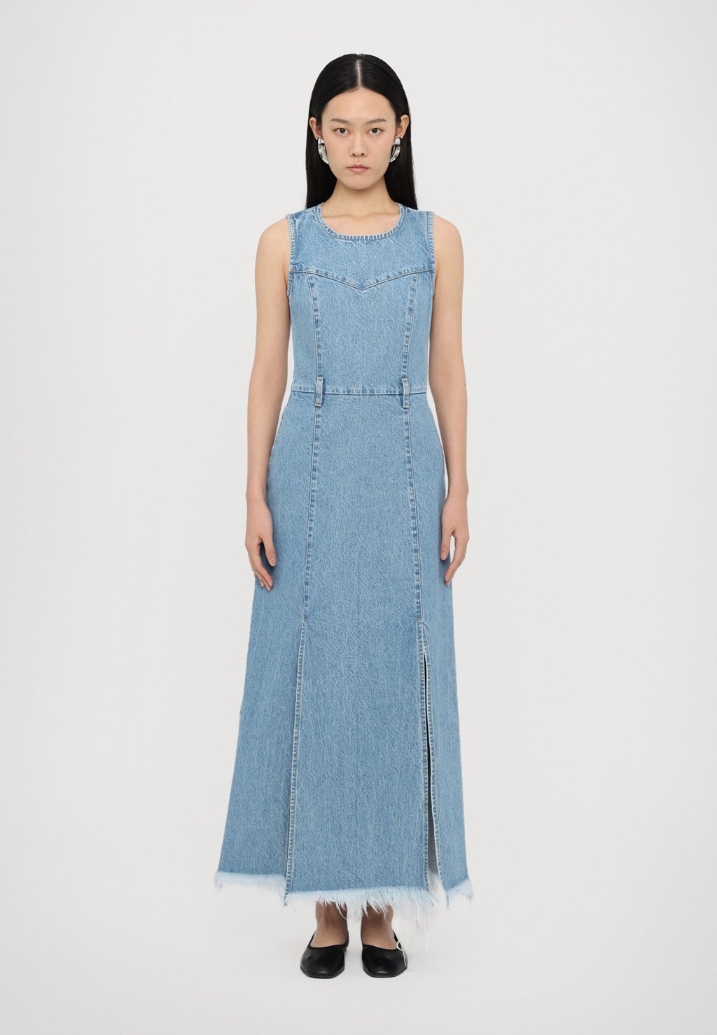 

Платье макси DRESS WITH SIDE SLITS Ksenia Schnaider, светло-голубой
