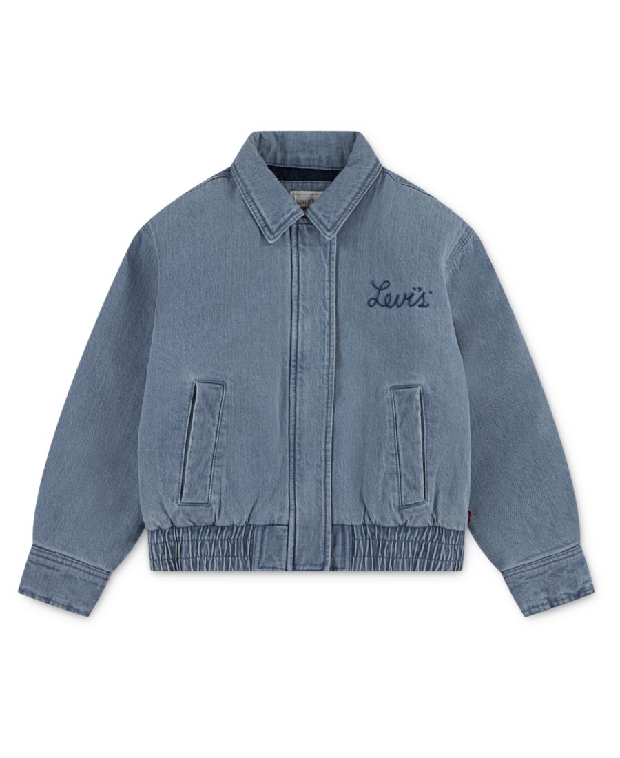 

Джинсовая куртка-тракер в стиле ретро для девочек 7-16 лет Levi's, Light Pastel Blue