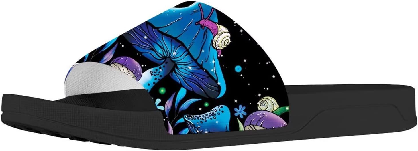 

Мужские и женские слайд-сандалии Forchrinse с ярким тай-дай рисунком бабочки, легкие тапочки с открытым носком для комфорта, для дома и улицы, синий