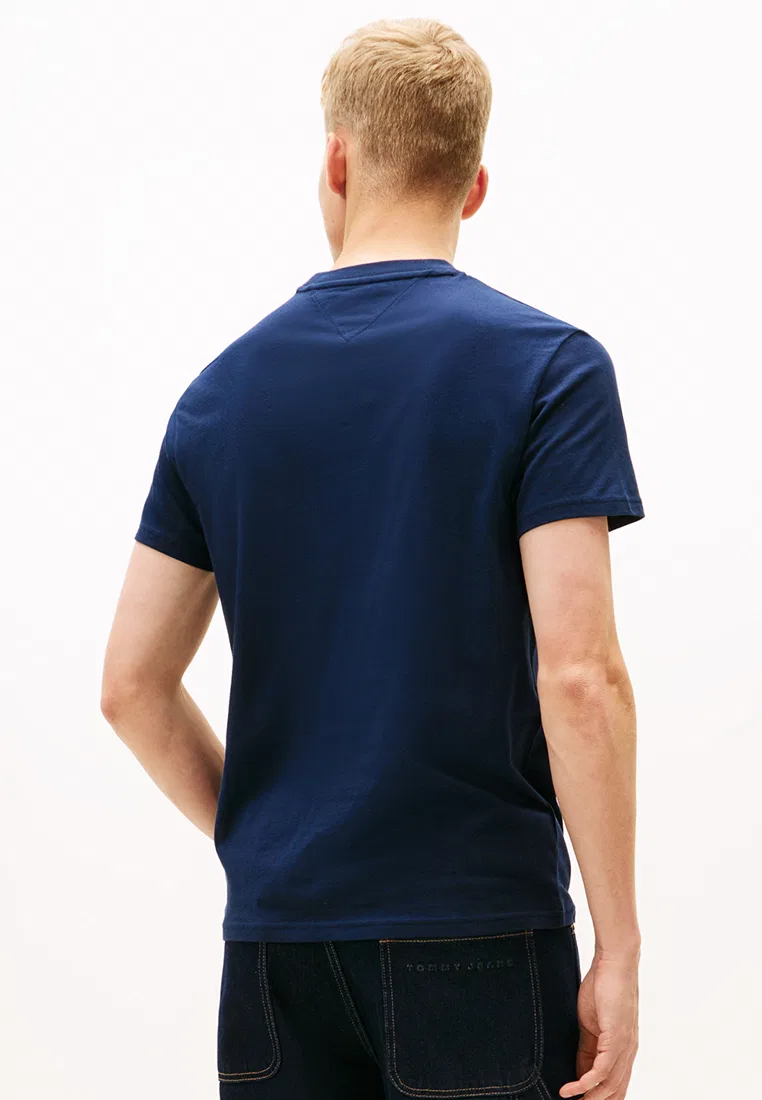 Футболка с коротким рукавом, Slim Entry DNA, Tommy Jeans Tommy Hilfiger, темно-синий — фото 2