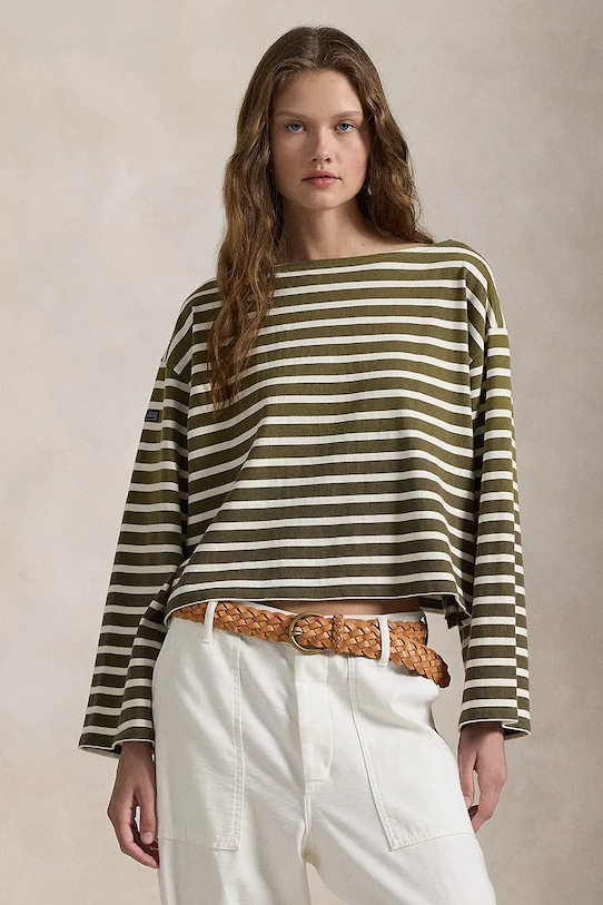 

Хлопковая водолазка Polo Ralph Lauren, зеленый