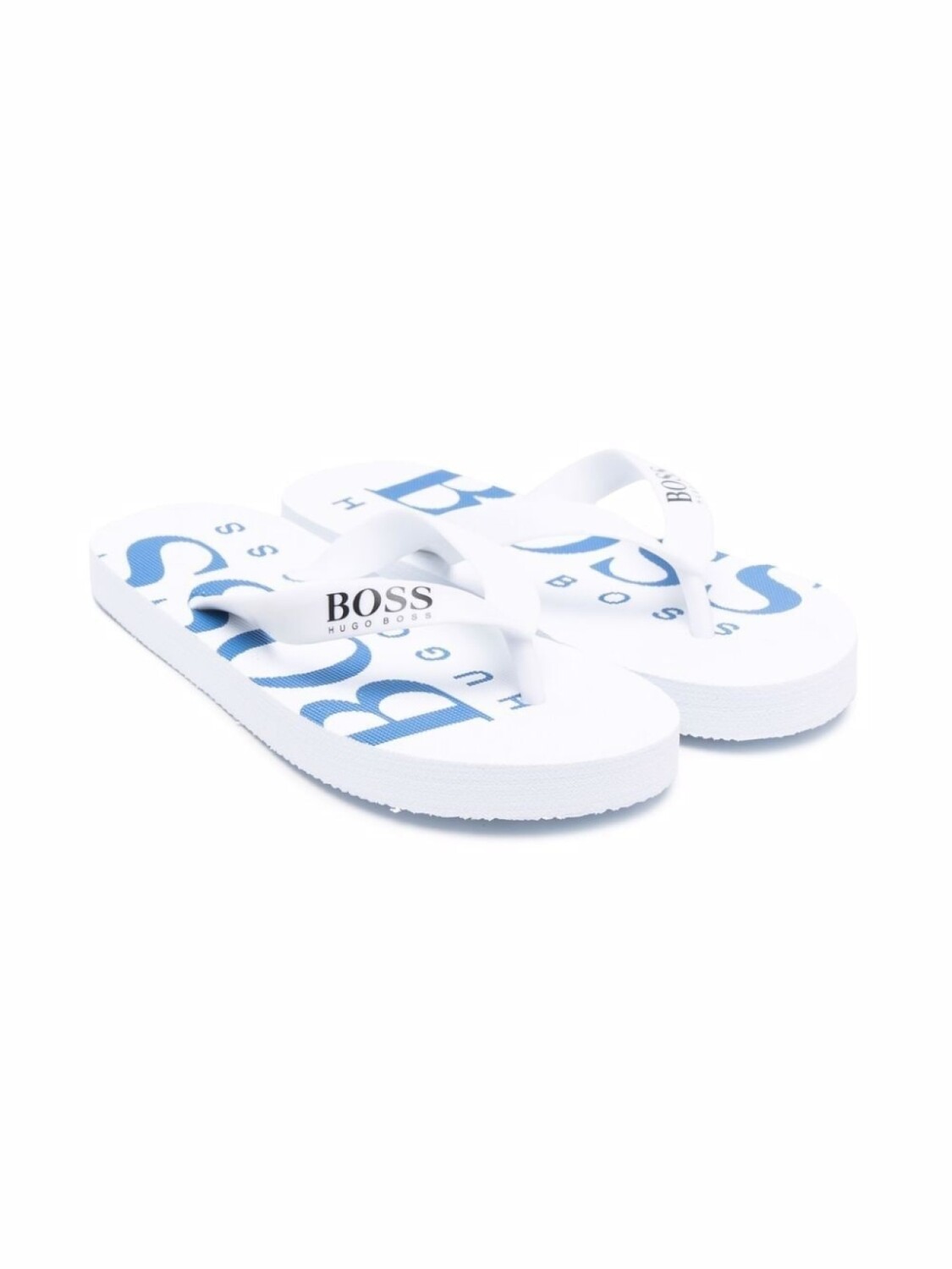 

BOSS Kidswear шлепанцы с логотипом, белый