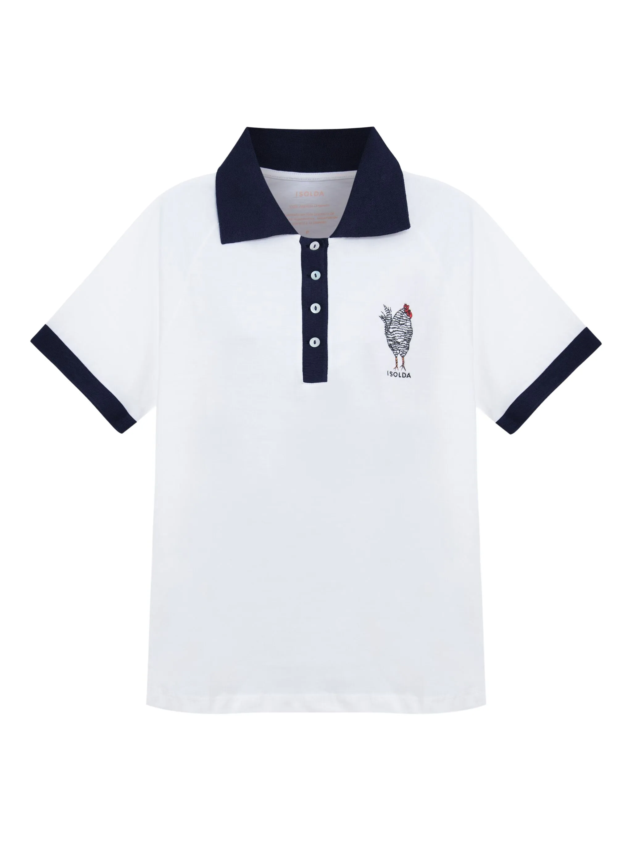 

Рубашка поло с вышивкой Isolda, белый