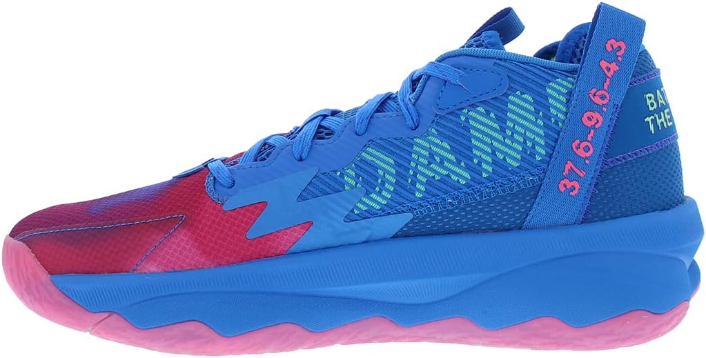 Кроссовки Adidas для взрослых унисекс Dame 8, синий/розовый — фото 4