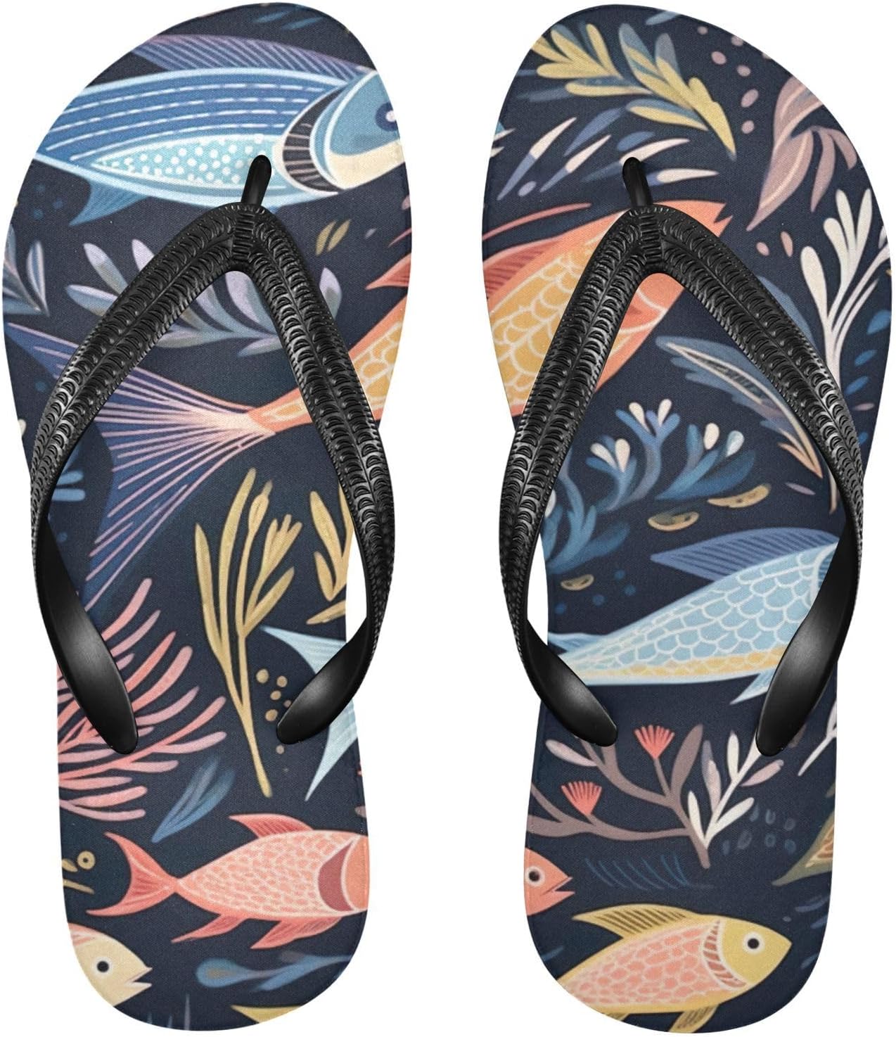 

Пляжные летние повседневные сандалии для женщин и мужчин, тапочки для душа, размер XS Kfbe, Fish